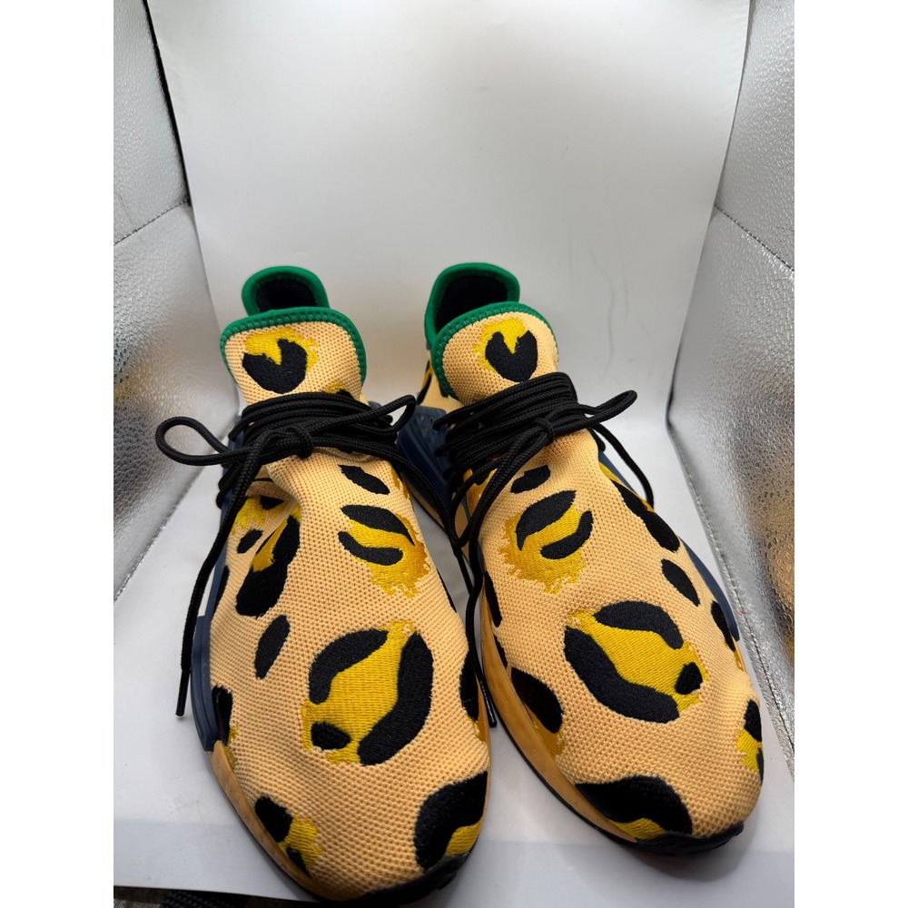 Adidas Pharrell Williams Hu NMD Animal Print Orange Sneakers HP3221 Mens 9.5